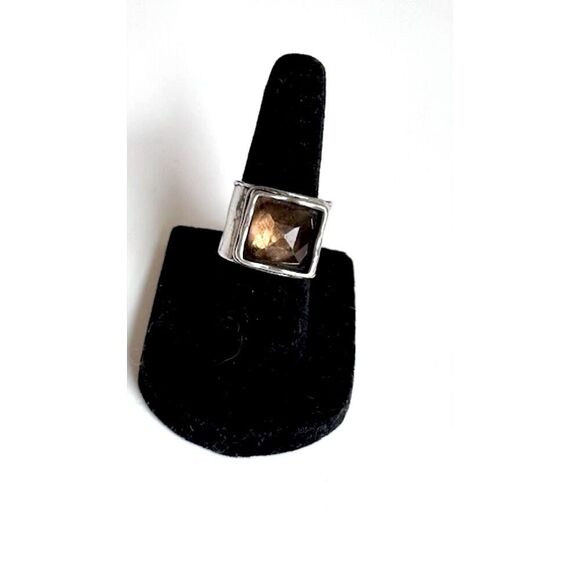 Silpada Retired R1453 Smoky Quartz Ring Size 6 - Picture 2 of 8